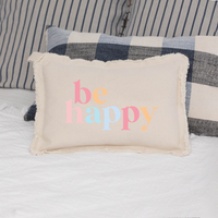 Be Happy Lumbar Pillow