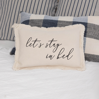 Let's Stay In Bed Lumbar Pillow