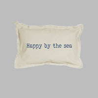 Happy By The Sea Lumbar Pillow