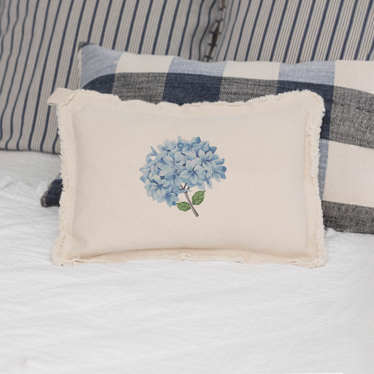 Endless Summer Hydrangea Lumbar Pillow