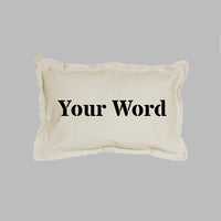 Your Word Times Personalized Lumbar Pillow