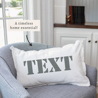 Stencil Personalized Pillow