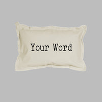 Your Word Typewriter Personalized Lumbar Pillow