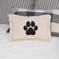 Paw Print Personalized Lumbar Pillow