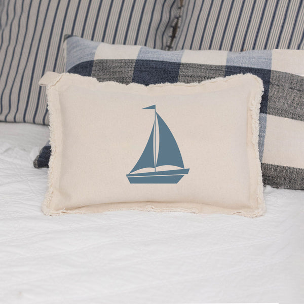 Personalized Sailboat Lumbar Pillow