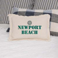 Personalized Sand Dollar Two Line Text Lumbar Pillow