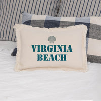 Personalized Shell Two Line Text Lumbar Pillow