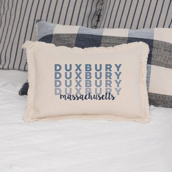 Personalized Repeating Word Lumbar Pillow