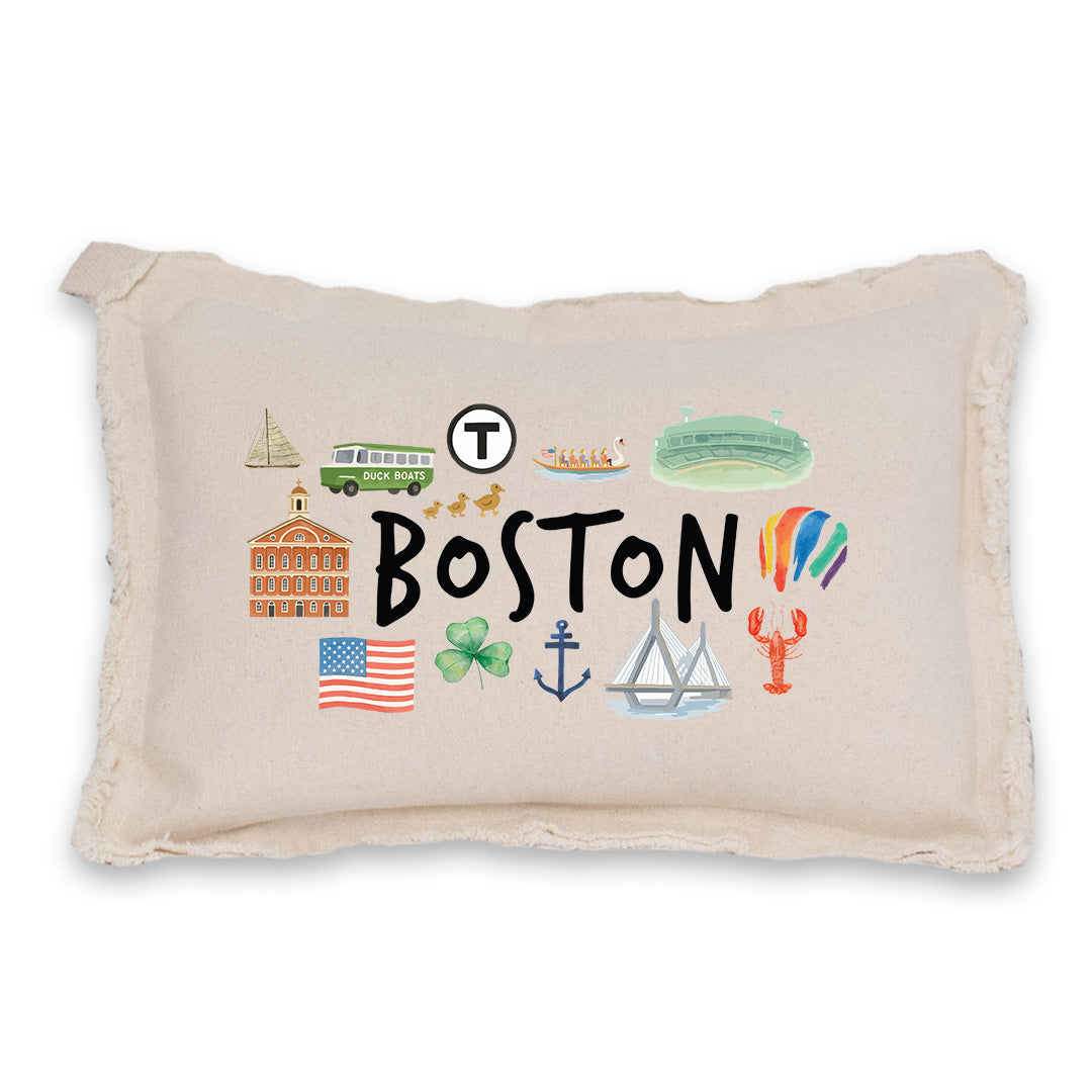 Boston Famous Rectangle Pillow