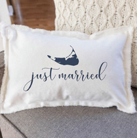 Just Married Pillow