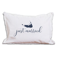 Nantucket Silo Just Married Pillow
