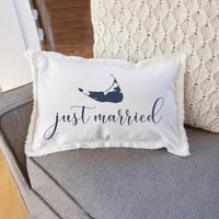 Nantucket Silo Just Married Pillow