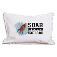 Soar Discover Explore Lumbar Pillow