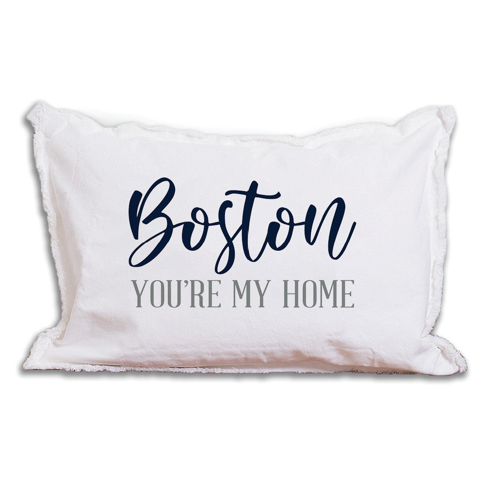 Boston You're My Home Lumbar Pillow