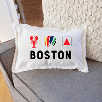 Boston Icons Lumbar Pillow