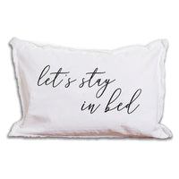 Lets Stay In Bed Lumbar Pillow
