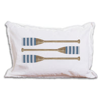 Striped Oars Lumbar Pillow