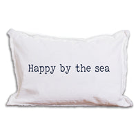 Happy By The Sea Lumbar Pillow