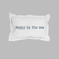 Happy By The Sea Lumbar Pillow