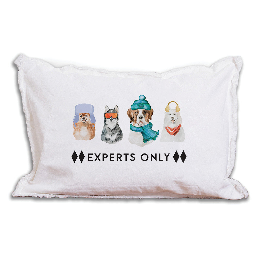 Ski Pup Lumbar Pillow