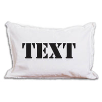 Your Word Stencil Personalized Lumbar Pillow