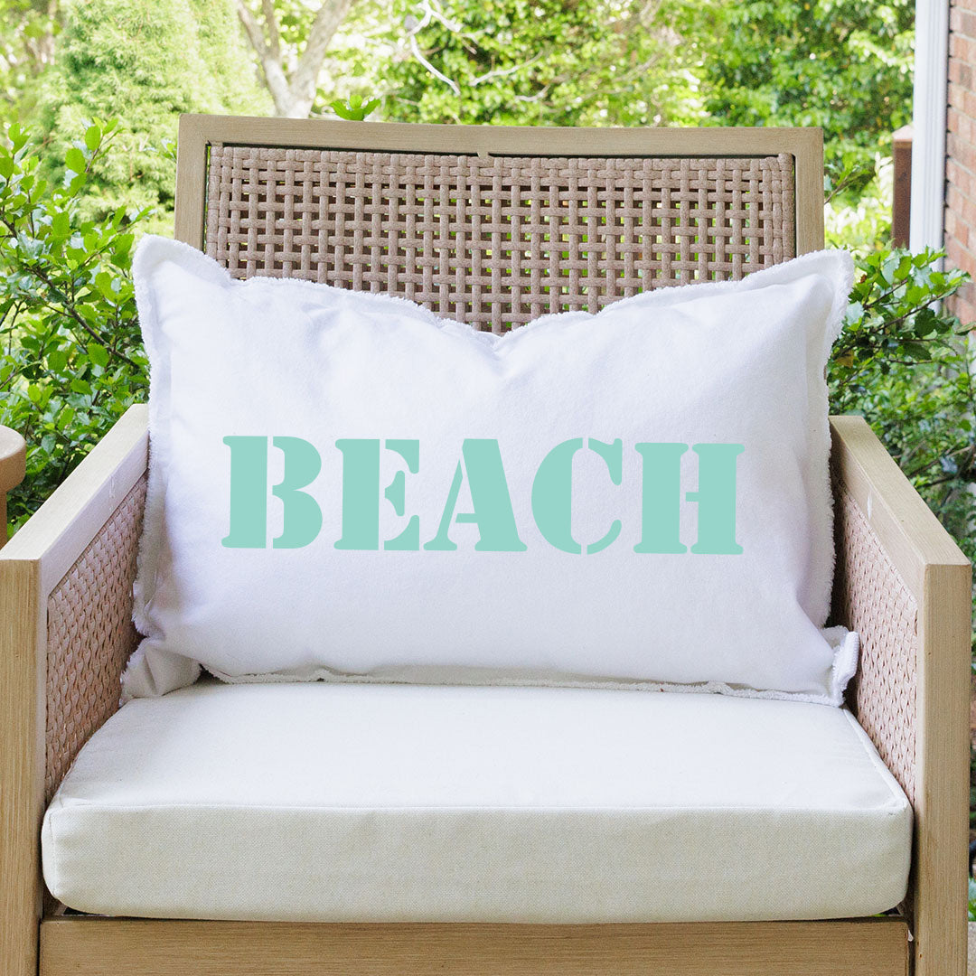 Your Word Stencil Personalized Lumbar Pillow