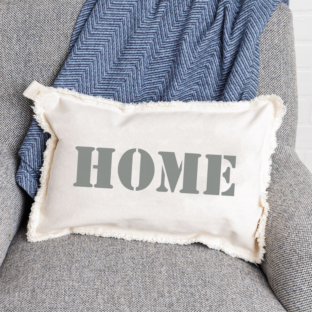 Your Word Stencil Personalized Lumbar Pillow