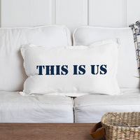 Your Word Stencil Personalized Lumbar Pillow