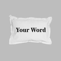 Your Word Times Personalized Lumbar Pillow