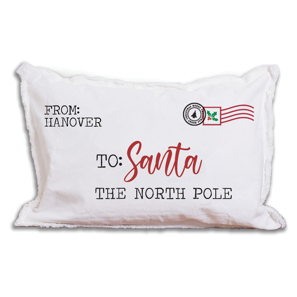 Letter To Santa Personalized Lumbar Pillow