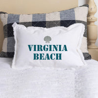 Personalized Shell Two Line Text Lumbar Pillow