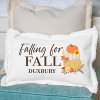 Personalized Falling For Fall Lumbar Pillow