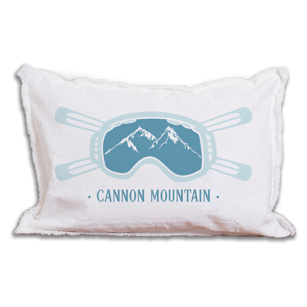 Ski Goggle Personalized Lumbar Pillow