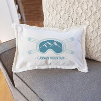 Ski Goggle Personalized Lumbar Pillow