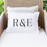 Initials Personalized Rectangle Pillow