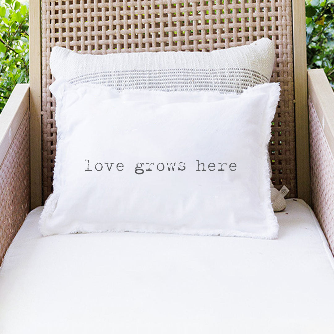 Love Grows Here Rectangle Pillow