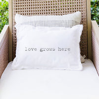 Love Grows Here Rectangle Pillow