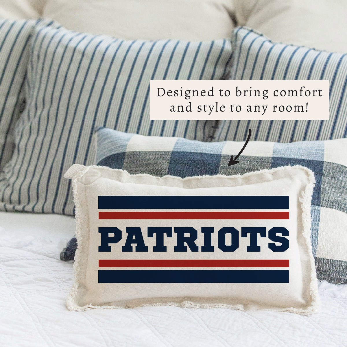 Patriots Stripes Pillow