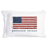 Lacrosse Flag Personalized Pillow