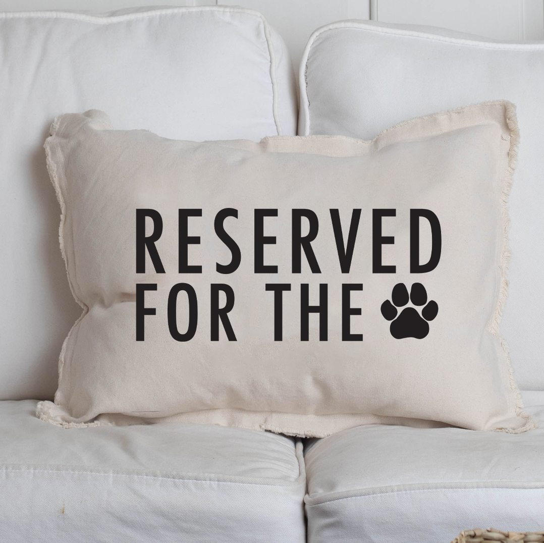 Reserved For The Paw Lumbar Pillow