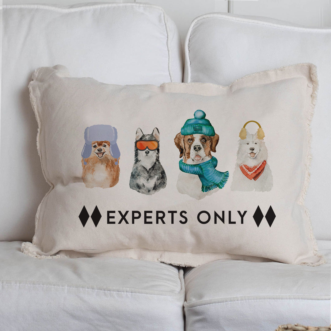 Ski Pup Lumbar Pillow