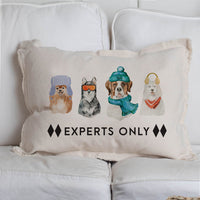 Ski Pup Lumbar Pillow