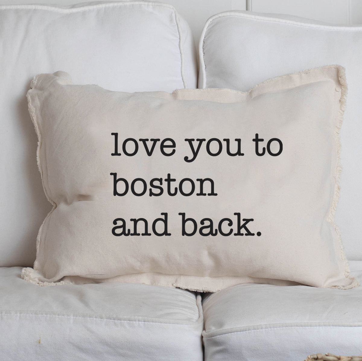 Personalized Love You To Lumbar Pillow