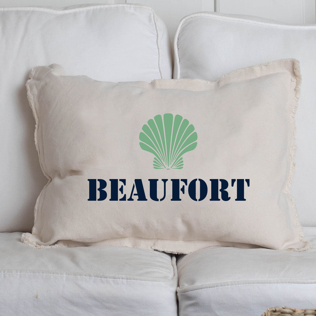 Personalized Shell One Line Text Lumbar Pillow