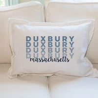 Personalized Repeating Word Lumbar Pillow