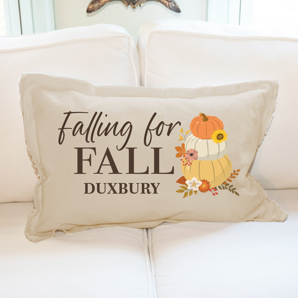 Personalized Falling For Fall Lumbar Pillow