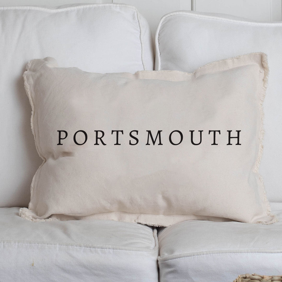 Town Personalized Lumbar Pillow