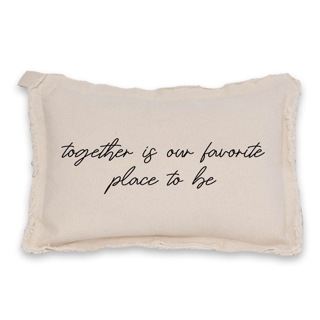 Together Is Our Favorite Place To Be Lumbar Pillow