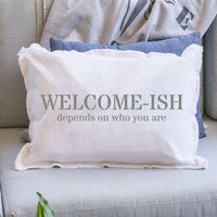 Welcome-ish Lumbar Pillow