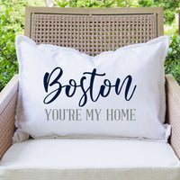 Boston You're My Home Lumbar Pillow